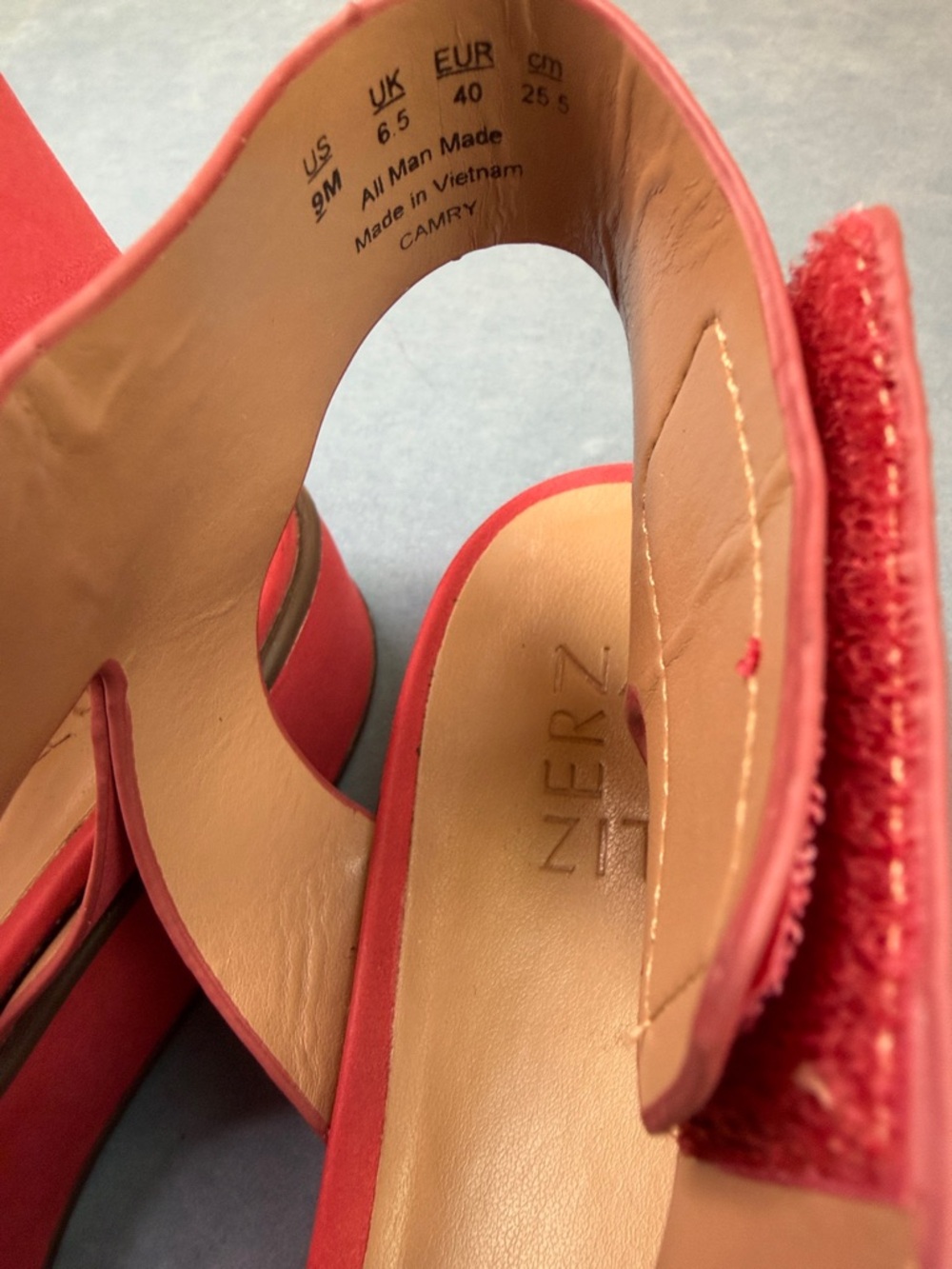Naturalized Red Women's Ankle-Strap Sandals Size 9 - Picture 4 of 8